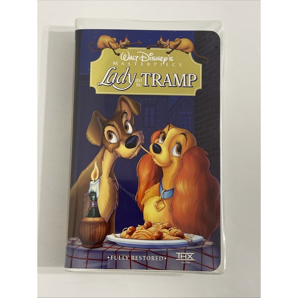 Lady and the Tramp VHS Disney Masterpiece Fully Restored THX Certified